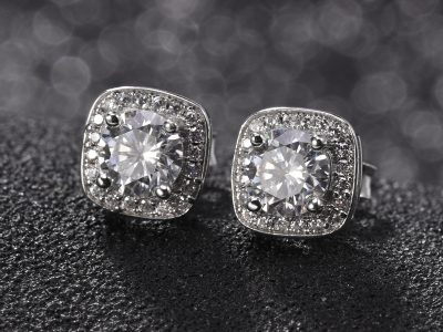 Moissanite earrings