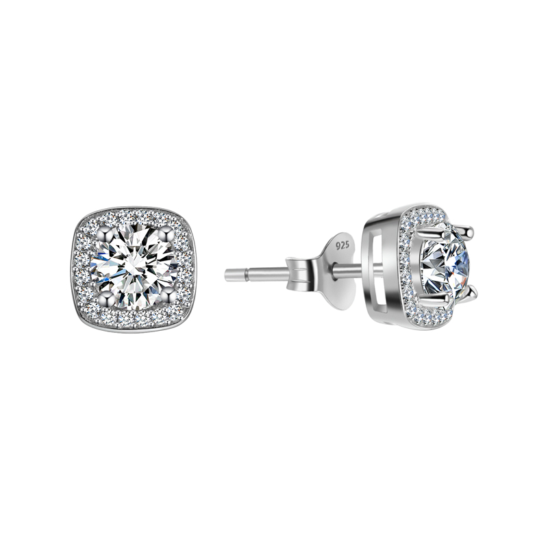 boucles d'oreilles moissanite